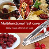 Pitter Tool 304 Stainless Steel O Live Pitter Tool Plum Pitter Stone Remover for Make Peeling for Potatoes - Front View