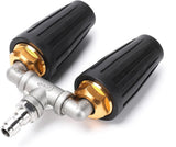Dual Turbo Nozzle Pressure Washer, 360° Rotating Turbo Nozzle For Power Washer with 1/4