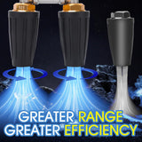 Dual Turbo Nozzle Pressure Washer, 360° Rotating Turbo Nozzle For Power Washer with 1/4