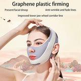 V Line Lifting Mask Chin Strap For Sleeping Reusable，Face Lift Tape Face Slimmer For Women，Jaw Trainer（Pink. Black. Blue）Variety Of Options.(Pink,2PCS) - Side View