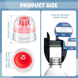 30 Pcs 28 mm Push Pull Replacement Caps Reusable Colorful Plastic Soda Twisted Water Bottle Lid Top Suitable for 28 mm Sport Bottle Cap