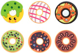 Donuts Shoe Charms fits for Clog Shoes Decoration, Sweet Cake Pins for Shoe & Bracelet Wristband Party Gifts - Front View