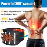 Heating Magnetic Therapy Back Brace Support Belt for Men Women, for Sciatica, Herniated Disc, Scoliosis Back Pain Relief - XXL1 - Top-Down View