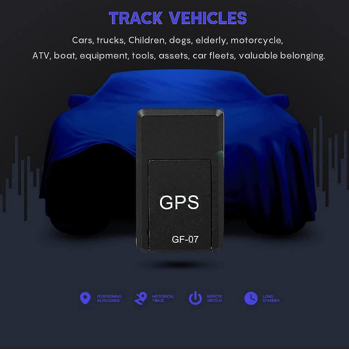 Magnetic Gps Tracker Gps Live Tracking Locator Device Magnetic Mini Car Tracker - jue