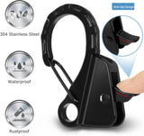 Stainless Steel Boat Fender Clips Boat Fender Quick Release Clip Boat Bumper for Docking, Adjustable Boat Rail Fender Clips for Boats, Boat Bumper Holders Hangers