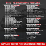214-1680 Vapor Canister Purge Solenoid Valve Compatible with Buick Chevy Cadillac Pontiac GMC Saturn Replace 911-032 12597341 12597567 12570469 12581349 - Front View