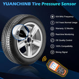 68249197AA TPMS Sensor Dodger RAM, 4-Pack 434MHz Tire Pressure Monitoring System Sensors Compatible with 2014-2018 Dodge Ram 1500 2500 3500 Jeep Cherokee Replaces 68239720AA 68157568AA