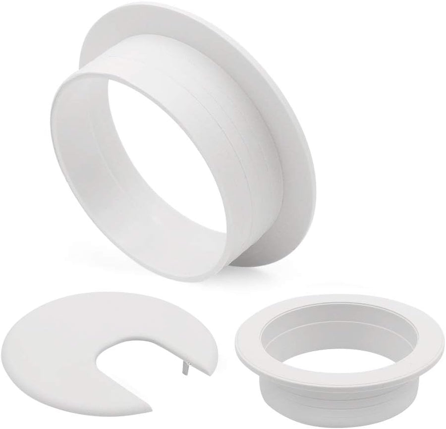 2" Desk Grommet(10 Pack), Wire Cable Hole Cover Plastic Wire Organizers for Office PC Computer Desk Cord Management (White)