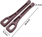 1 Pair Universal Car Seat Gap Plug Strip Side Seam Car Gap Filler Leak Proof Seat Gap Storage Organizer Interior Decoration(Black 1 Pair)