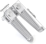 Front Footrest Foot Peg Pedal Compatible with Yamaha YZF R25 R3 MT25 MT03 2014-2023 Motorcycle Bracket (Color : Left Bracket)