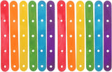 Wooden Lolly Sticks Craft Popsicle Sticks Craft Sticks Ice Cream Sticks with Holes DIY Crafts 50PCS (Colorful)