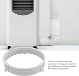 Air Conditioner Hose Connector, ABS Adjustable Exhaust Duct Interface Fitting Adapter for Midea 1.5P Mobile Air Conditioner KYR 35 - Front View