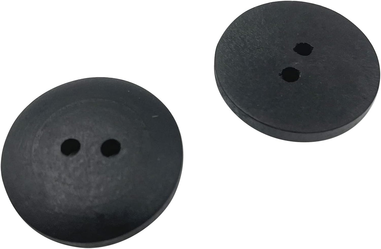 50pcs 25mm (1 inch) Wood Buttons Large Natural Wooden Buttons ZQMALL for Sewing Children Sweater Crafts Bulk Q2161