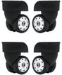 Replacement Luggage Wheels W046# S Size (Di Long) Replacement Plastic Wheels/Luggage Spinner Wheels (2 Pair/Set)