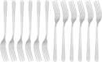 Heavy Weight Dinner Fork Set, 18-0 Stainless Steel 12-Piece, 7 Inches Table Forks