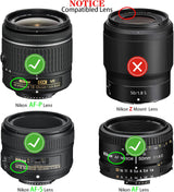 [4Pack] Rear Lens Cap Cover for Nikon AF AF-S SLR DSLR Cameras Lens,   Nikon D5100 D7500 D7000 D850 D810 D800 D750 D350 D3500 D3400 D3300 D3200 D3100 D5600 D5500 D5300 D90 D80 D70 - Front View