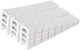 12 Pack White Multi Purpose Furniture Plastic Shims for Leveling Extreme Weight Capacity Wedges Easy to Snap Cut-to-fit Size Leveler for Toilet Shims, Doors, Windows, Sheds, Table