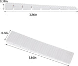 12 Pack White Multi Purpose Furniture Plastic Shims for Leveling Extreme Weight Capacity Wedges Easy to Snap Cut-to-fit Size Leveler for Toilet Shims, Doors, Windows, Sheds, Table - Front View