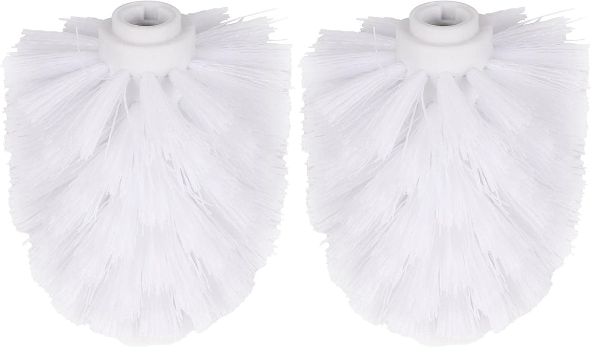 2pcs Toilet Bowl Brush Replacement Head, Universal Toilet Brush Head, Plastic Replacement Toilet Bowl Brush Head, Hotel Home Cleaning Tool Fit for Most of Cleaning Holders
