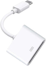 for Apple 30pin Female to USB 3.1 Type-C USB-C Sync Data Charging Adapter Cable Cell Phone OTG Adapters USB Cables Accessories, USB c Female to USB Female Adapter - Side View