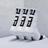 Elite Basketball Crew Socks for Men and Women, Cushion Performance Athletic Basketball Socks - Front View