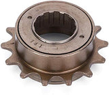 Single Speed Freewheel 14T Single Speed Freewheel Flywheel Bike Accessory for Mountain Road Folding - Top-Down View