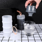4PCS Protein Powder Container with Funnels Stand, 4 Stackable Non-Spill Protein Powder Dispenser On the Go Portable Leakproof Snack Storage Container for Travel Workout Fitness (Gray + White)
