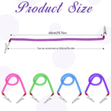 4Pcs Bib Holder Clip Dental Napkin Clip, Neck Chains with Metal Clips for Dental Clinic, Colorful Dentist Bib Holder Clip Napkin Dental Bib Clips for Bibs Face Cover Kids Adult and Elderly - Front View