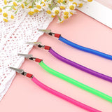 4Pcs Bib Holder Clip Dental Napkin Clip, Neck Chains with Metal Clips for Dental Clinic, Colorful Dentist Bib Holder Clip Napkin Dental Bib Clips for Bibs Face Cover Kids Adult and Elderly