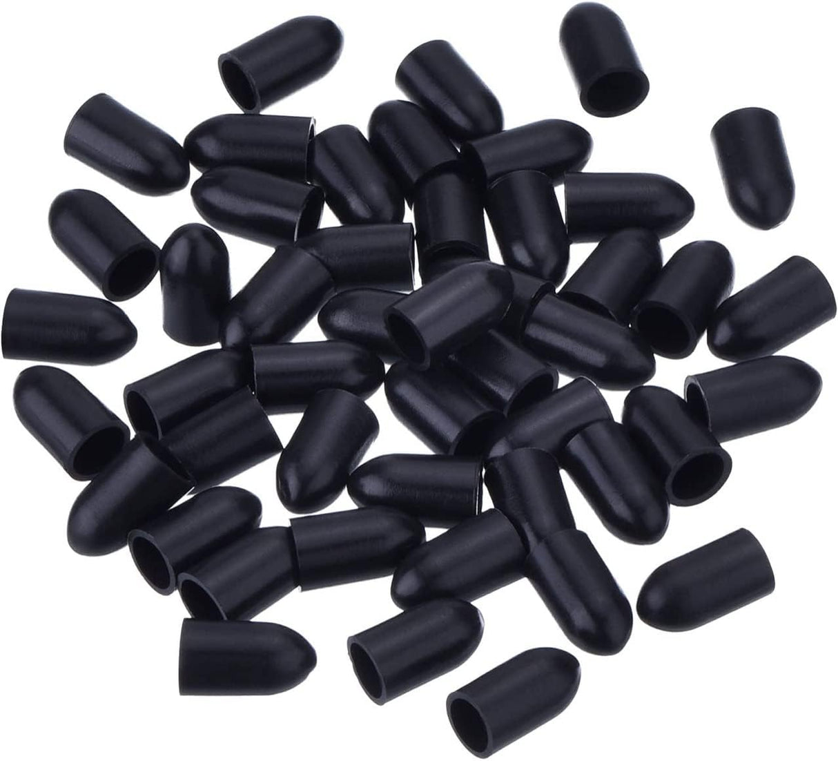 50 Pcs Pourers Dust Covers Olive Oil Liquor Bottle Pour Spout Cover Rubber Caps (Not Include the Spout)