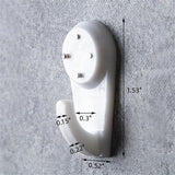 Concrete Wall Hooks，30pcs Invisible Nail Hangers, No Damage Wall Picture Hanger ， Powerful Concrete Hard Wall Drywall Picture Hooks Non-Trace Hanging Hook for Picture Photo Frame Clock Hangers - Front View