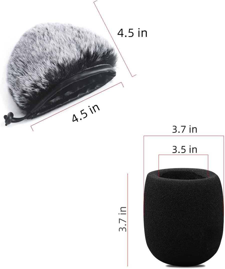2 PCS Pop Filter Compatible with Blue Yeti Microphone,For Yeti Mic,For Blue Yeti Pro USB Microphone