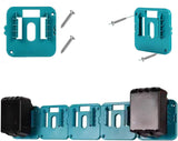 2 Pack m18 Battery Holder compatible with makita 18V Battery Mounts, compatible with makita tools, compatible with makita battery adapter, compatible with makita 18v tools - Top-Down View