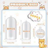 30 Pack Replacement Squeakers for Dog Toys, Plastic Dog Toy Squeakers Repair Squeaky Dog Toys DIY Toy Accessories Pet Squeaker Insert Replacement Cat Dog Toys （3 Models）
