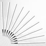 Gel Pen Refills 0.5 for Click pens with Spring, Quick Drying Ink Pen Refills Black Smooth Writing pens for Journaling (0.5 MM Fine Tip, Pack of 10)