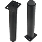 (25-42cm, black) Set of 4 strong adjustable metal furniture legs-YuJia