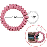 6PCS Stretchable Bracelet Keychain Wristlet - Compatible with Multi-Brand Key Fobs - 45-Degree Angle