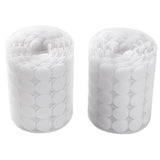 Velcro 10mm Round Self Adhesive 1000pcs White Nylon Silent Hook and Loop Fasteners for Kids Early Education
