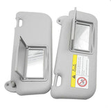Compatible Car Visor for 2014 2015 2016 2017 with Mirror Gray Accessories 74320-02B21 74310-02K91 - Top-Down View