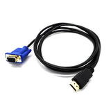 HDMI to VGA Cable 1.8m 1080P Full HD Support PC, Laptop, DVD, HD - Side View