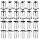 60pcs 304 Stainless Steel Rivet Nut M8 Flat Head Blind Nut Threaded Rivet Nut Rivet Nut for Threaded Insert Plys