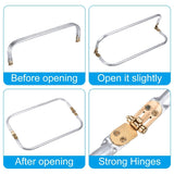 (4 pcs) Glasses Case, Unisex Hard Shell Glasses Case Protect - Top-Down View