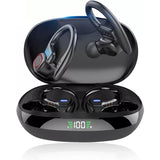Sports Wireless Bluetooth Headphones, Wireless Headphones with Mic Bluetooth, Hi-Fi Stereo Bluetooth Headset Bluetooth Headset for Sports, Work Dark