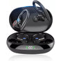 Sports Wireless Bluetooth Headphones, Wireless Headphones with Mic Bluetooth, Hi-Fi Stereo Bluetooth Headset Bluetooth Headset for Sports, Work Dark