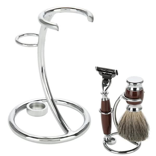 Stainless Steel Razor and Brush Holder Stand Organizer Storage
