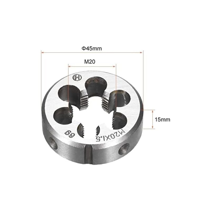 M20 x 1.5 Right Hand Thread Metric Machine HSS High Speed Steel