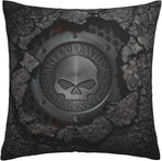Harley Davidson Decorative Pillowcase H-400 Soft Warm Cover Compatible with Bed Sofa Outdoor Cushions