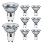 8-pack GU10 halogen bulbs 35W 220V warm white 2800K