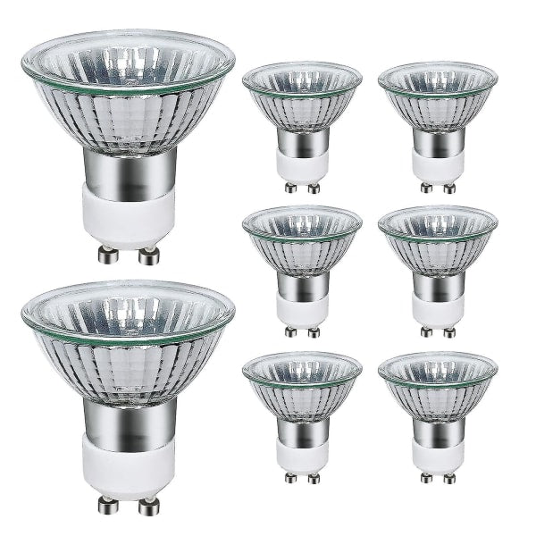8-pack GU10 halogen bulbs 35W 220V warm white 2800K