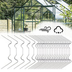 Greenhouse Clamps 100-Pack Stainless Steel W-Clamps